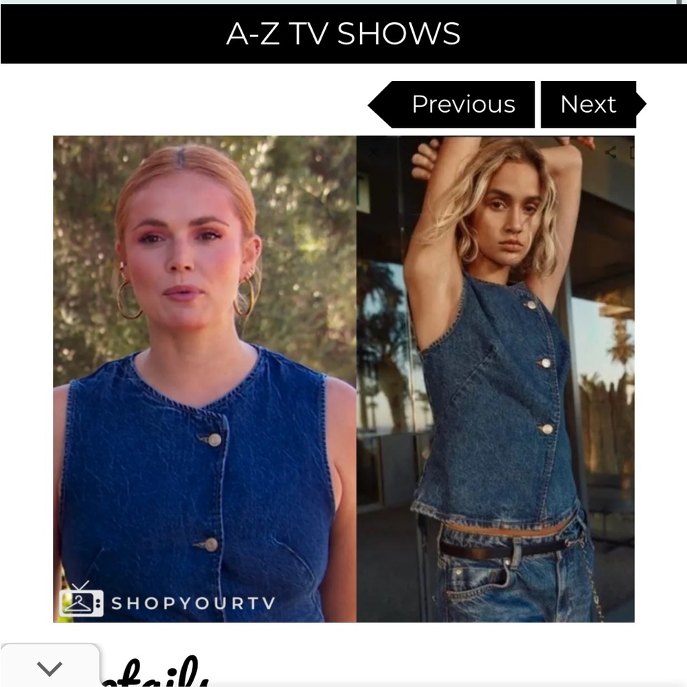 Zara Denim Vest
